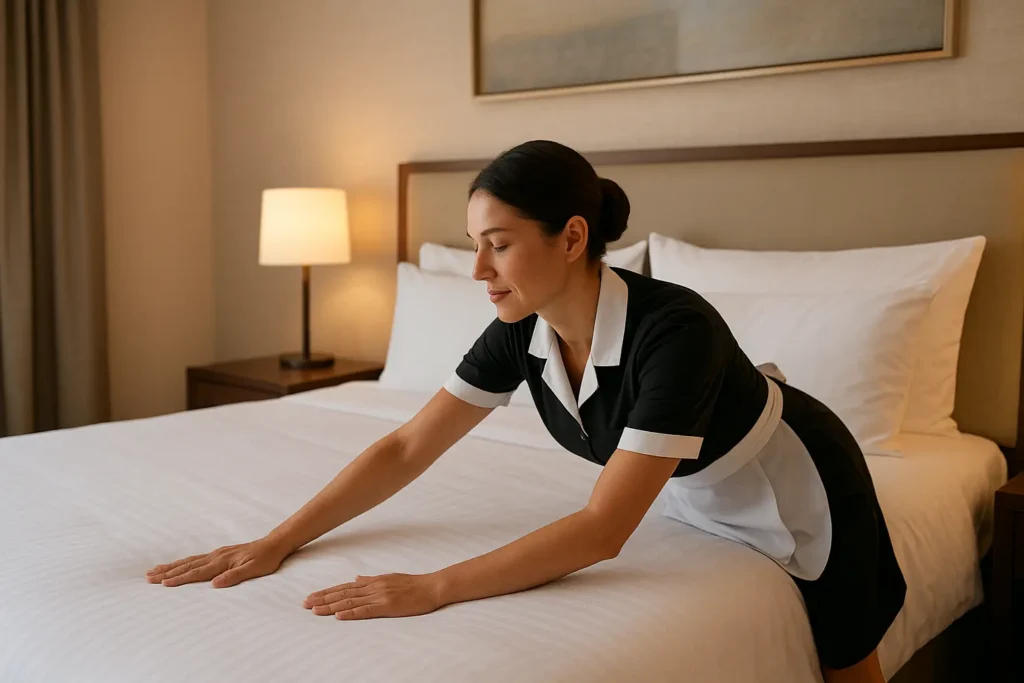 Materiales de colchón para hoteles.